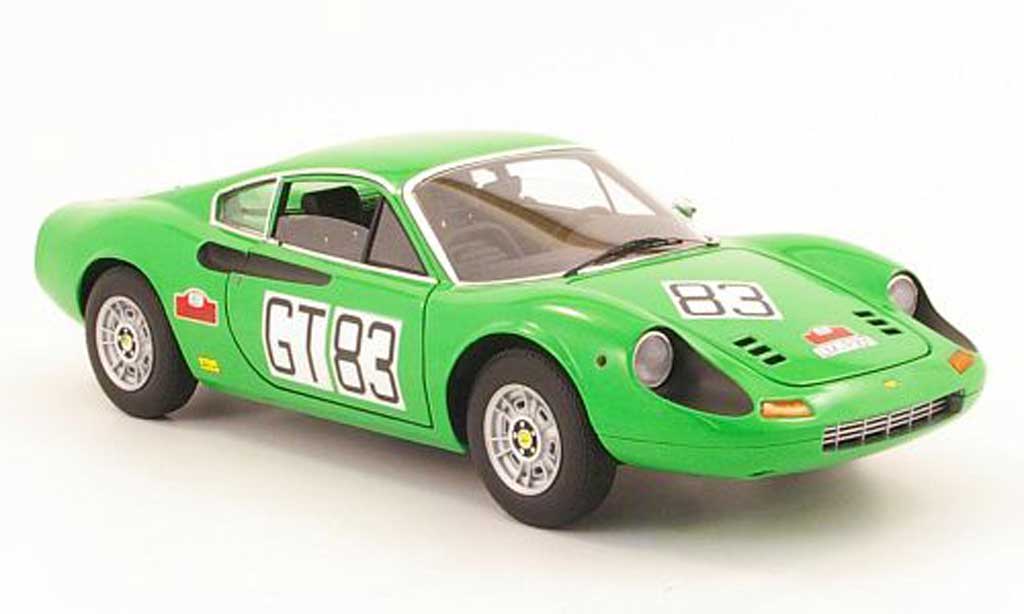 Ferrari 246 1/18 Hot Wheels Elite dino gt no83 1000km nurburgring 1971 diecast model cars