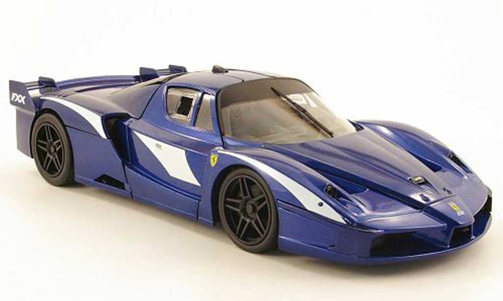Ferrari Enzo FXX 1/18 Hot Wheels FXX evoluzione blue diecast model cars