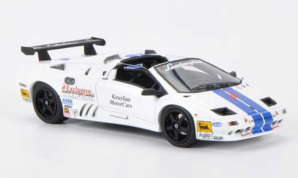 Lamborghini Diablo VT 1/43 Look Smart VT white/blue diecast model cars