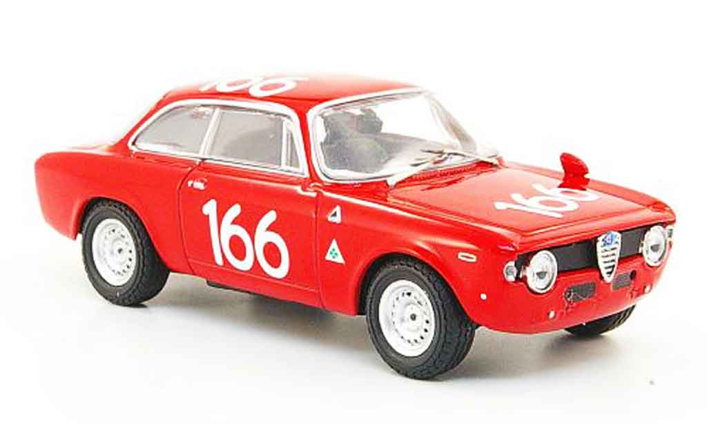 Alfa Romeo Giulia 1600 GTA 1/43 M4 1600 GTA no.166 targa florio 1965 diecast model cars