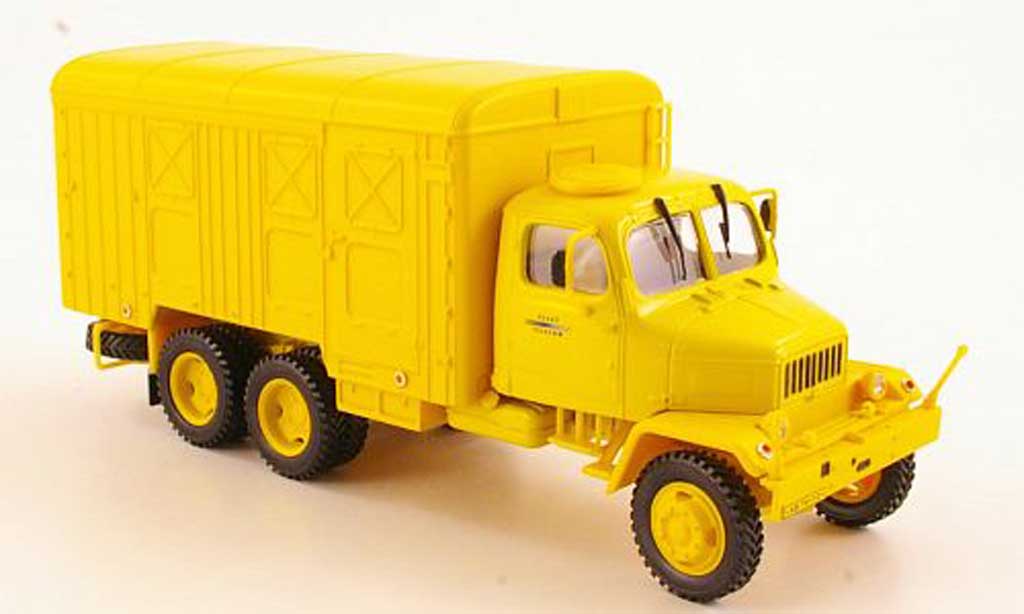 Praga V3S 1/43 Abrex Kasten yellow Telekom diecast model cars