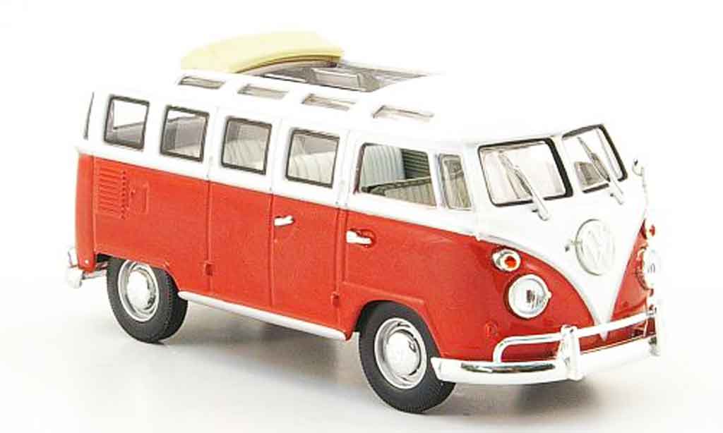 Volkswagen Combi 1/43 Yat Ming t1 samba red white 1962 diecast model cars
