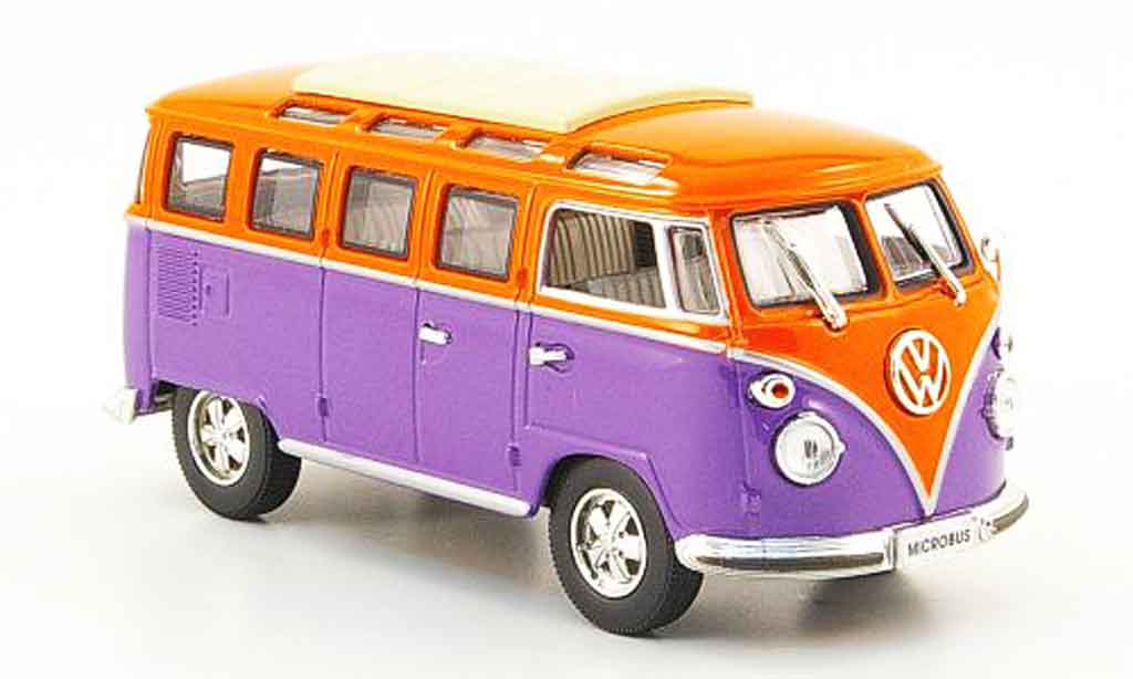 Volkswagen Combi 1/43 Yat Ming t1 samba lila orange 1962 diecast model cars