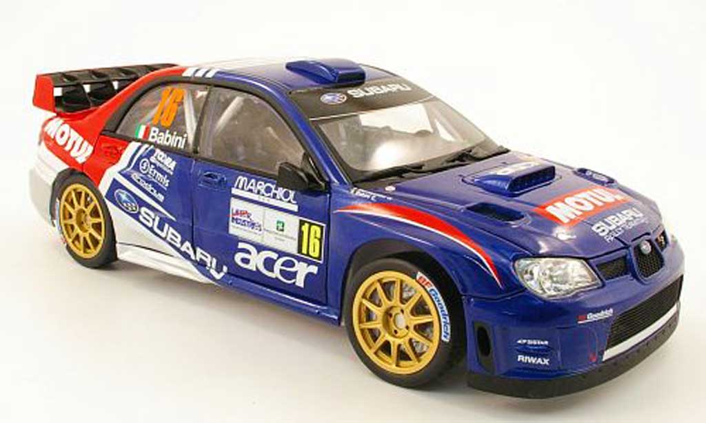 Subaru Impreza WRC 1/18 Sun Star WRC 07 no16 motul rallye monza 2009 fbabini / gbernacchini diecast model cars