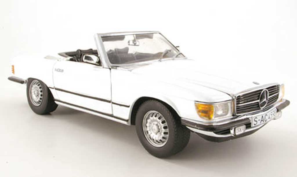 Mercedes 350 SL 1/18 Sun Star SL (r107) white 1977 diecast model cars