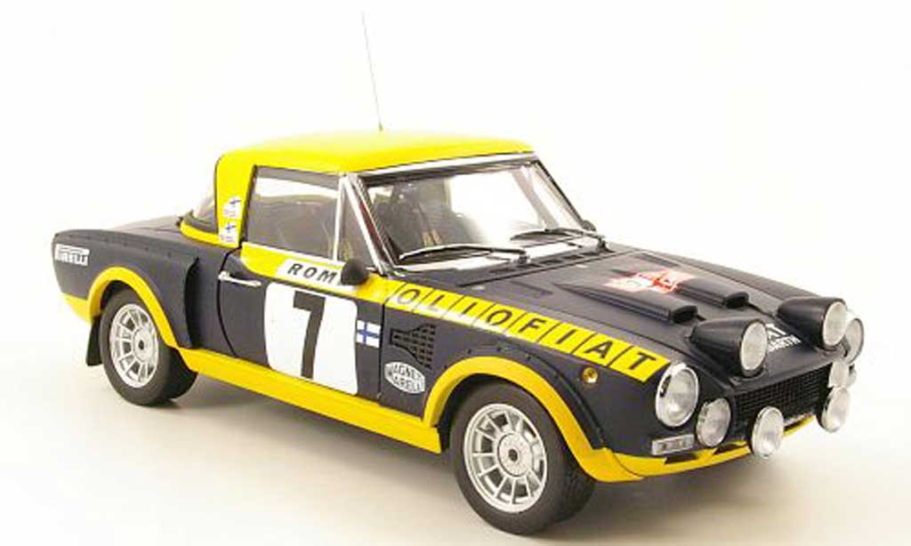 Fiat 124 Abarth 1/18 Sun Star Abarth no.7 olio fiat rallye monte carlo 1976 diecast model cars