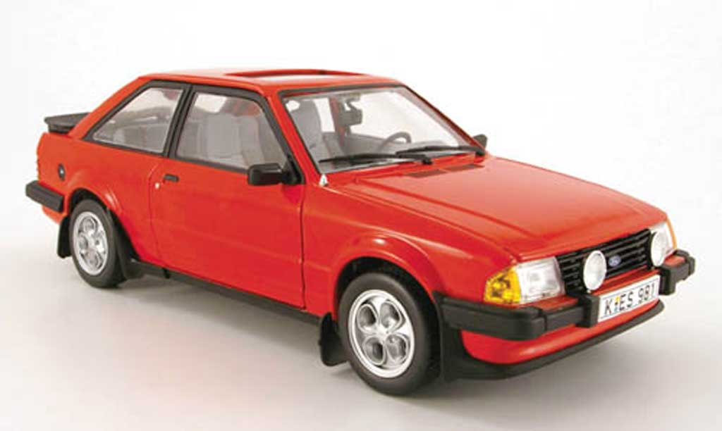 Ford Escort MK3 1/18 Sun Star MK3 xr3i red 1983 diecast model cars