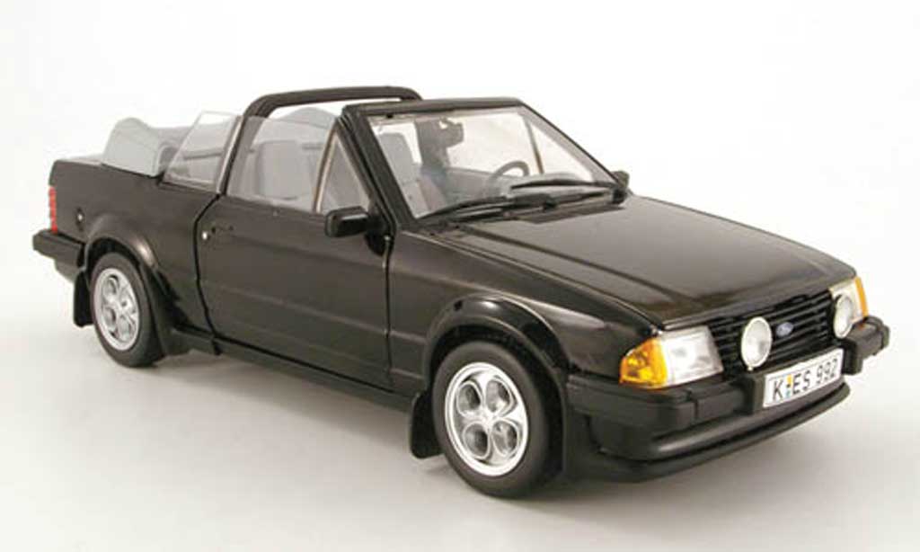 Ford Escort MK3 1/18 Sun Star MK3 xr3i cabriolet noir 1983 diecast model cars
