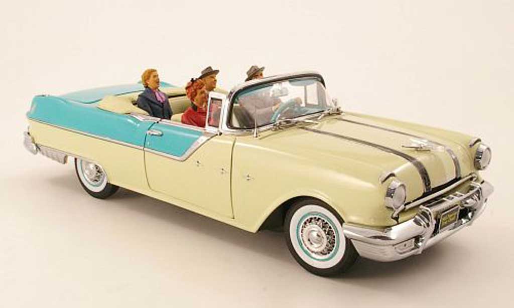 Pontiac Star Chief 1/18 Sun Star Convertible beige/mint 1955 diecast model cars