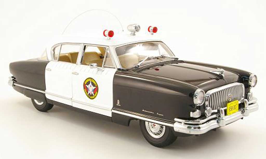 Nash Ambassador 1/18 Sun Star airflyte kenosha county sheriffs dept. polizei (us) 1952 diecast model cars