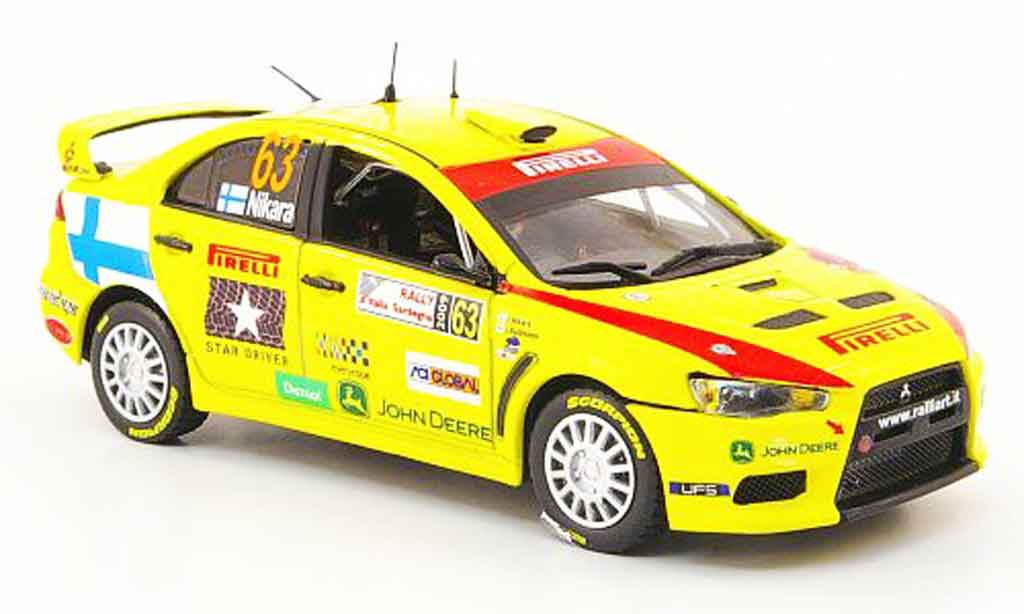 Mitsubishi Lancer Evolution X 1/43 Vitesse Evolution X No.63 Rally D'Italia Sardegna 2009 diecast model cars