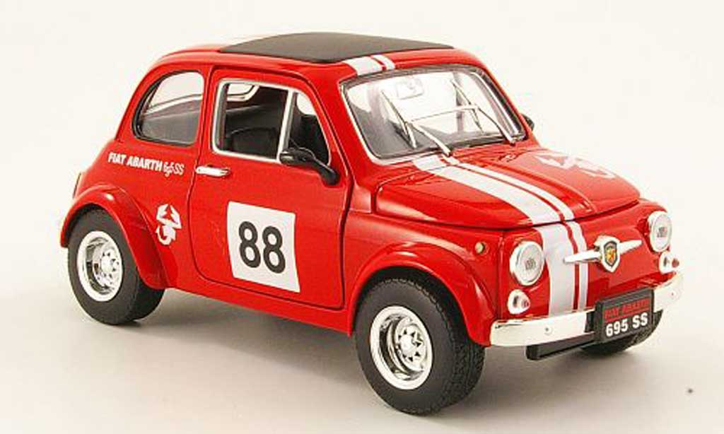 Fiat 500 Abarth 1/18 Mondo Motors Abarth 695ss red no.88 diecast model cars