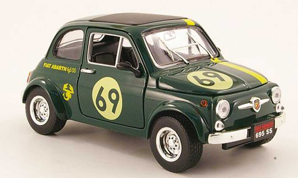Fiat 500 Abarth 1/18 Mondo Motors Abarth 695ss grun no.69 diecast model cars