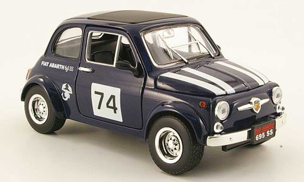 Fiat 500 Abarth 1/18 Mondo Motors Abarth 695ss blue no.74 diecast model cars