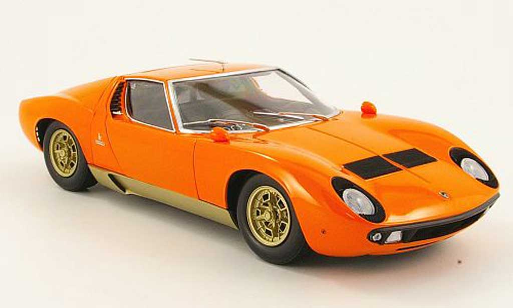 Lamborghini Miura P400 1/18 Kyosho P400 s orange diecast model cars