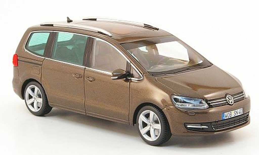 Volkswagen Sharan 1/43 Minichamps brown 2010 diecast model cars