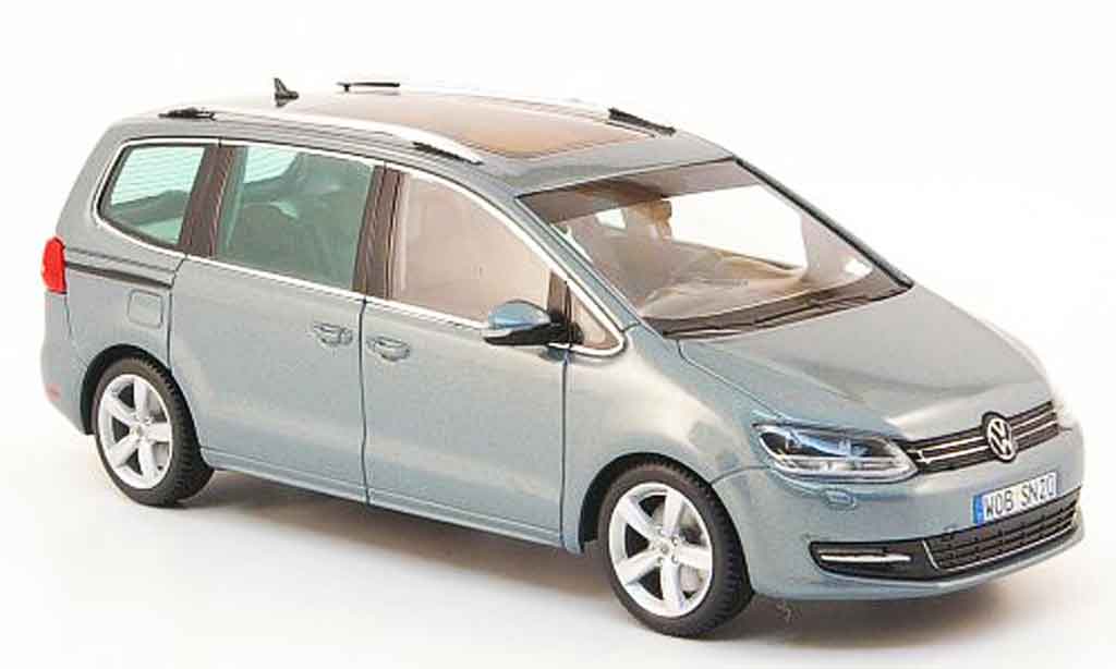Volkswagen Sharan 1/43 Minichamps ii blue 2010 diecast model cars