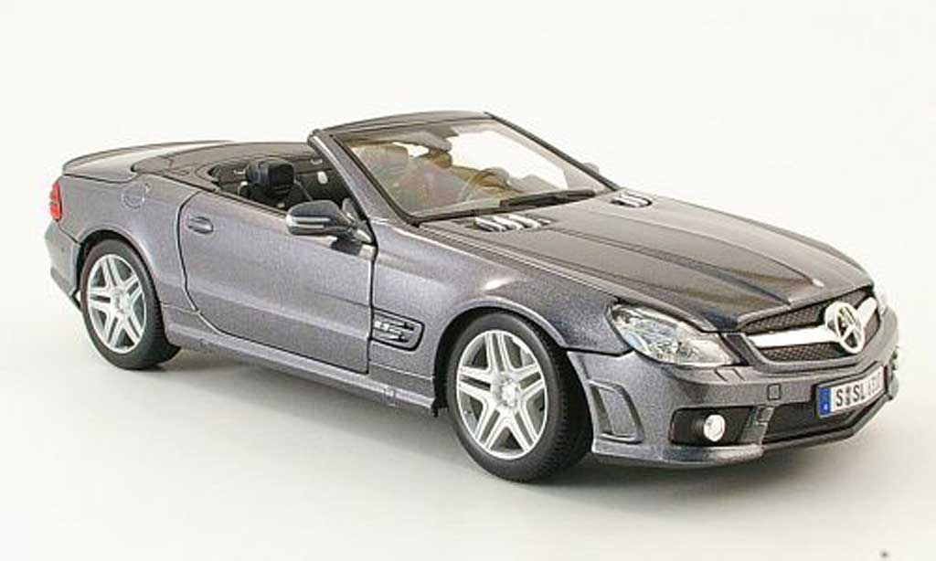 Mercedes Classe SL 63 1/18 Maisto 63 amg grey sondermodell mcw 2009 diecast model cars