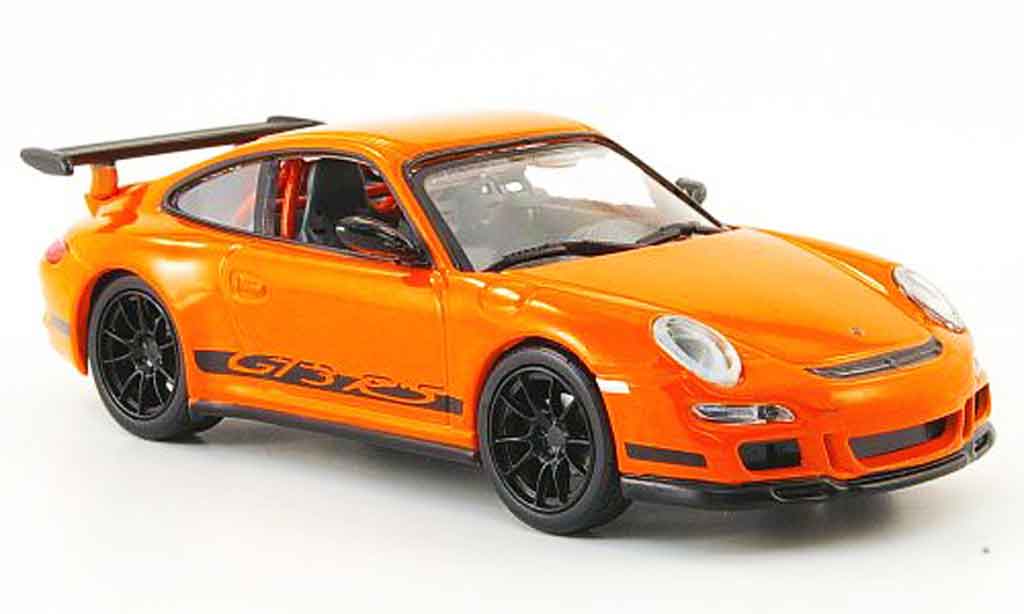 Porsche 997 GT3 RS 1/43 Yat Ming GT3 RS orange avec blacken Streifen diecast model cars
