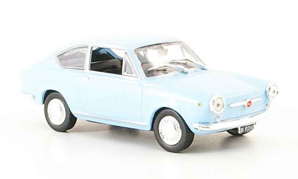 Fiat 850 1/43 Norev Coupe blue 1965 diecast model cars