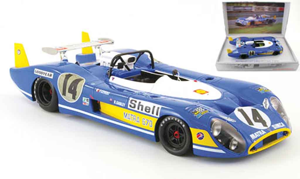 Simca Matra 1/18 Kyosho ms670 no.14 cevert/ganley 24h le mans 1972 diecast model cars