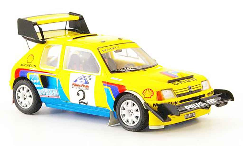 Peugeot 205 Turbo 16 1/43 Spark Turbo 16 t16 no.2 pikes peak 1987 diecast model cars