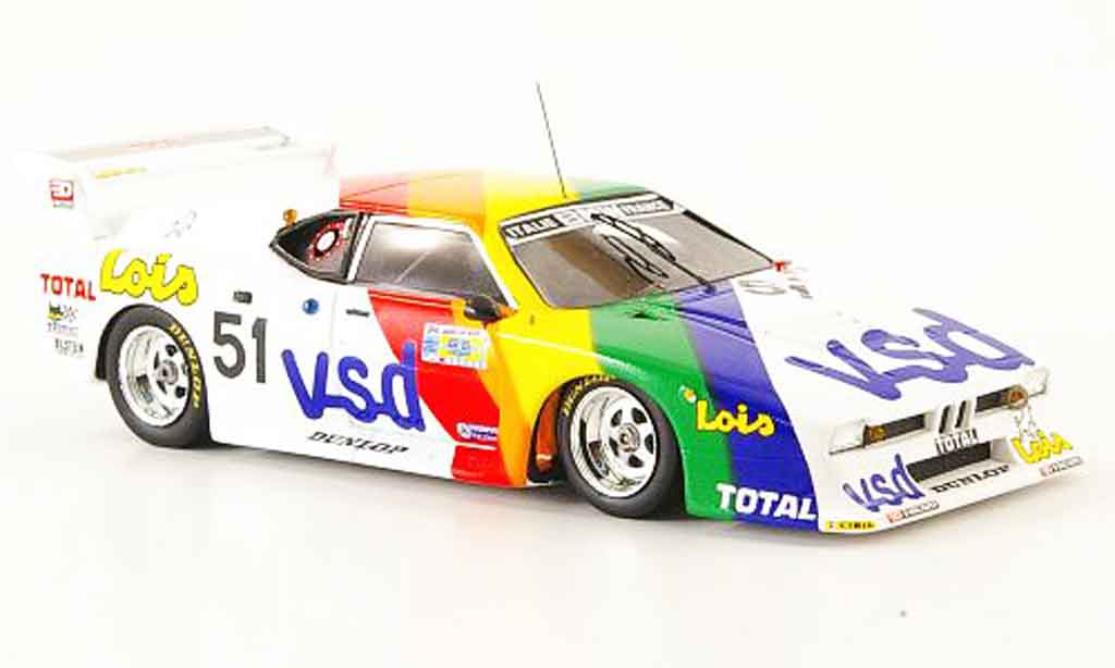 Bmw M1 1981 1/43 Spark 1981 No.51 v s d 24h Le Mans diecast model cars