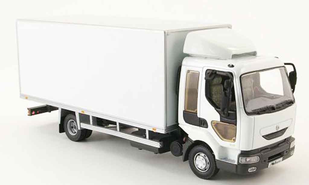 Renault Midlum 1/43 Norev white koffer lkw diecast model cars