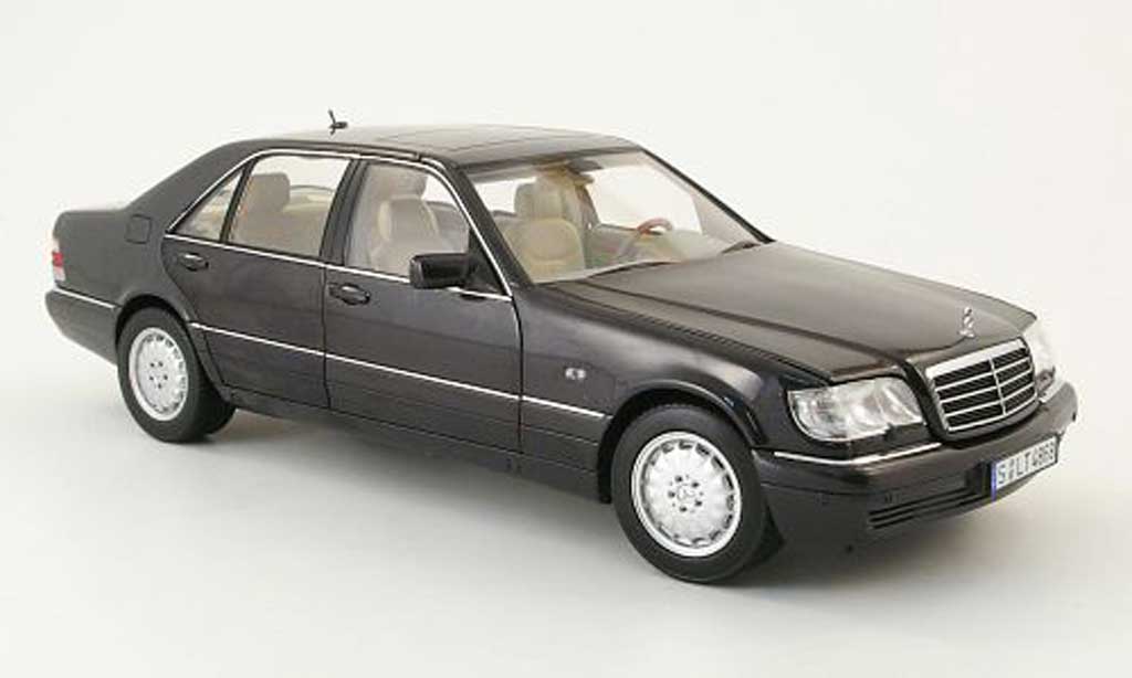 Mercedes Classe S 1/18 Norev S 320 (w140) black 1994 diecast model cars