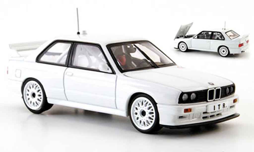 Bmw M3 E30 1/43 Autoart E30 DTM white Plain Body Version 1991 diecast model cars
