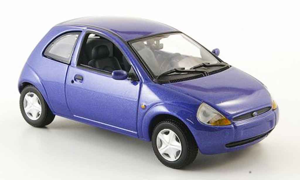 Ford Ka 1/43 Minichamps blue diecast model cars