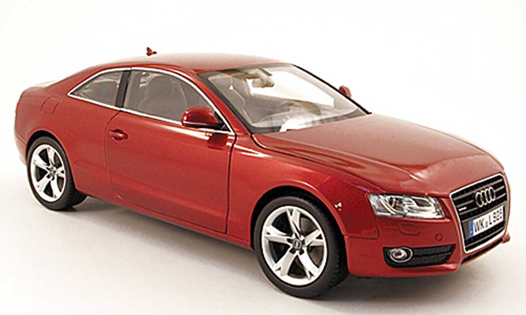Audi A5 1/18 Norev coupe red 2007 diecast model cars