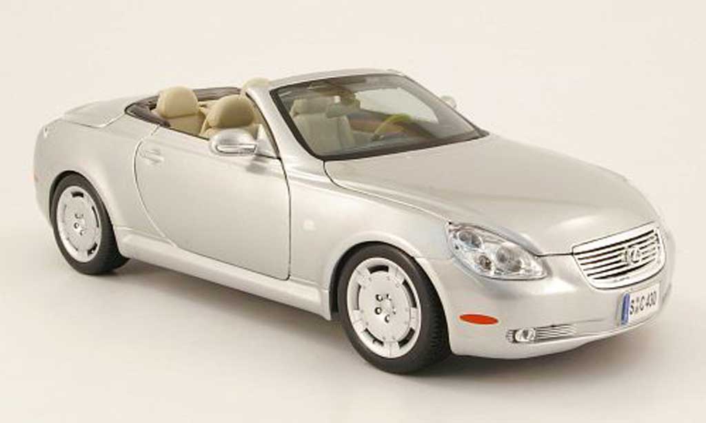 Lexus SC 430 1/18 Maisto 430 grey clair metallized decapotable 2001 diecast model cars