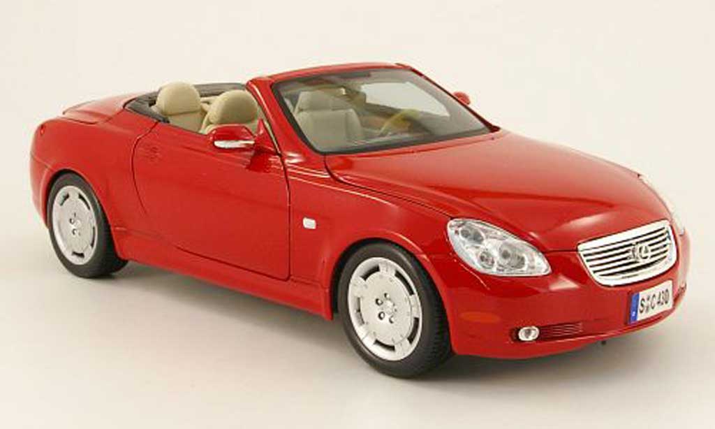 Lexus SC 430 1/18 Maisto 430 red decapotable 2001 diecast model cars
