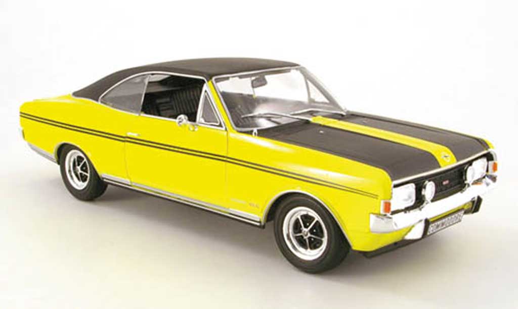 Opel Commodore A 1/18 Revell A gs/e yellow/noir diecast model cars