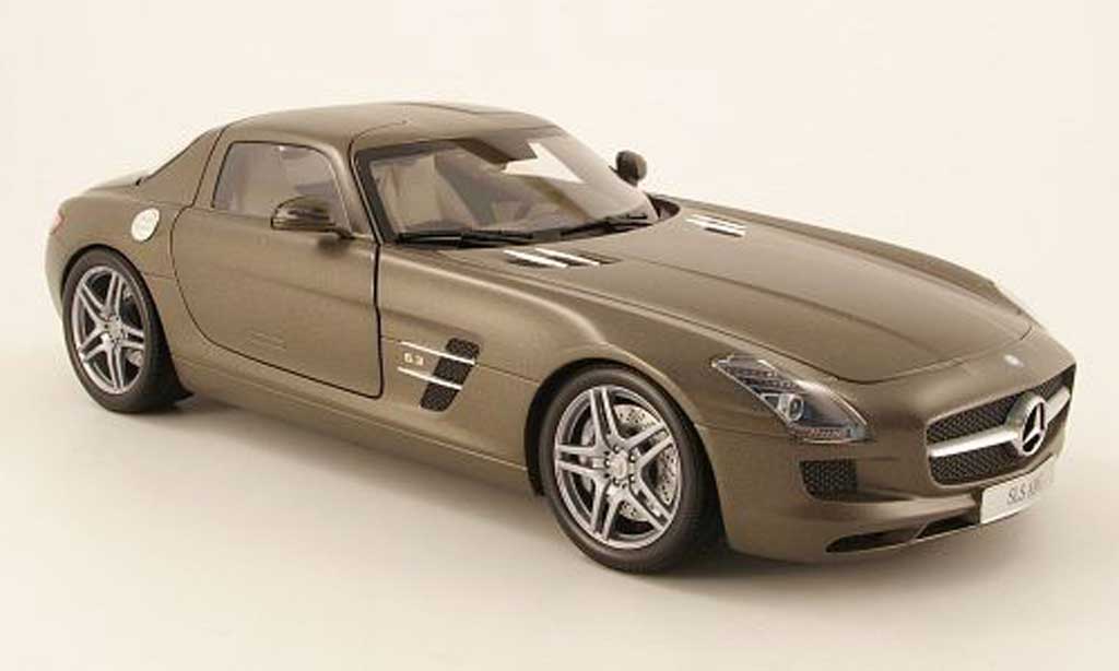 Mercedes SLS 1/18 Minichamps coupe amg (c197) matt grey 2010 diecast model cars