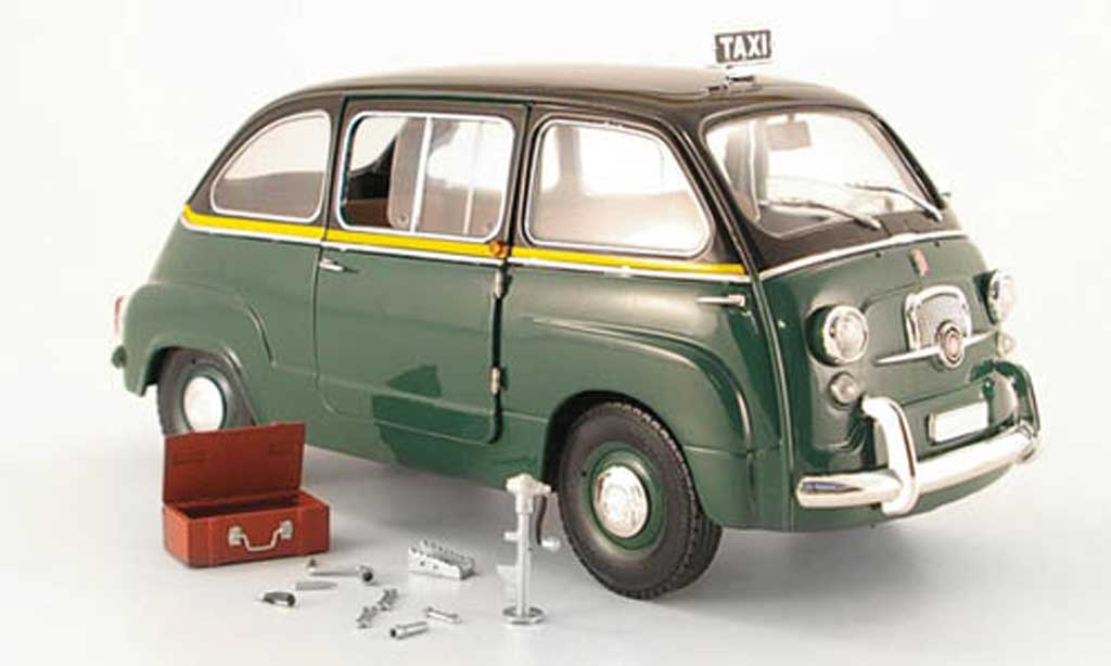 Fiat 600 1/18 Mini Miniera d multipla taxi rom 1960 diecast model cars