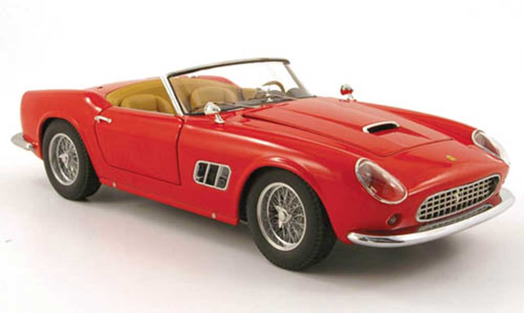 Ferrari 250 GT California 1/18 Hot Wheels GT California spider red diecast model cars