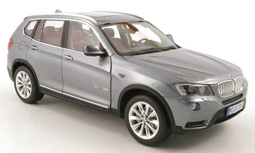 Bmw X3 F25 1/18 Norev F25 grey 2010 diecast model cars