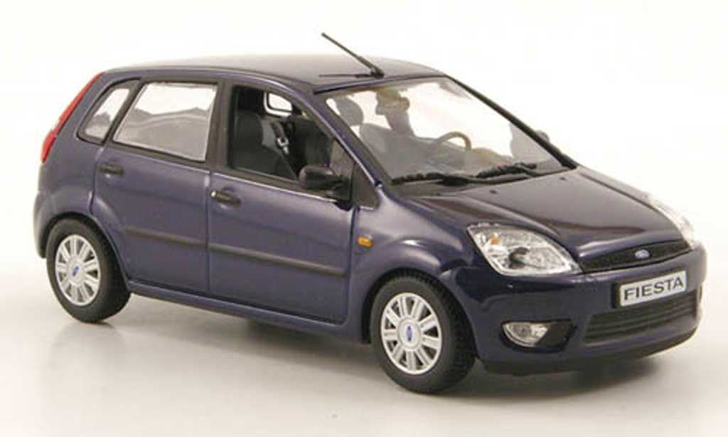 Ford Fiesta 2002 1/43 Minichamps 2002 blue 5-portes diecast model cars