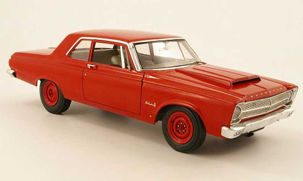 Plymouth Belvedere 1/18 Highway 61 ii r01 red 1965 diecast model cars