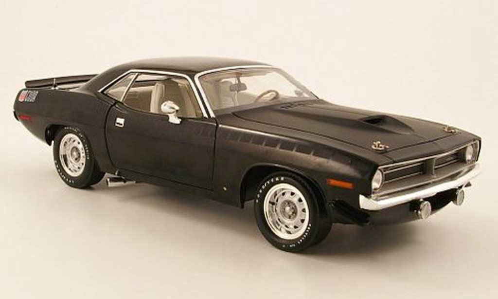 Plymouth Cuda 1970 1/18 Highway 61 1970 aar noir diecast model cars