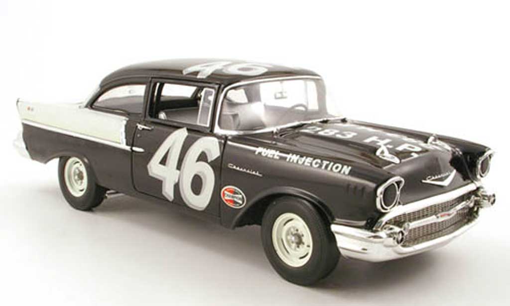 Chevrolet Bel Air 1957 1/18 Highway 61 1957 150 no.46 speedy thompson black widow racer diecast model cars