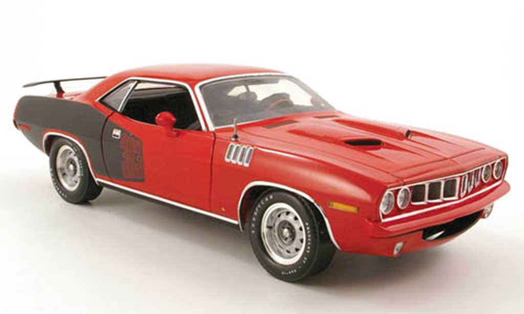 Plymouth Cuda 1971 1/18 Highway 61 1971 383 red/noir diecast model cars