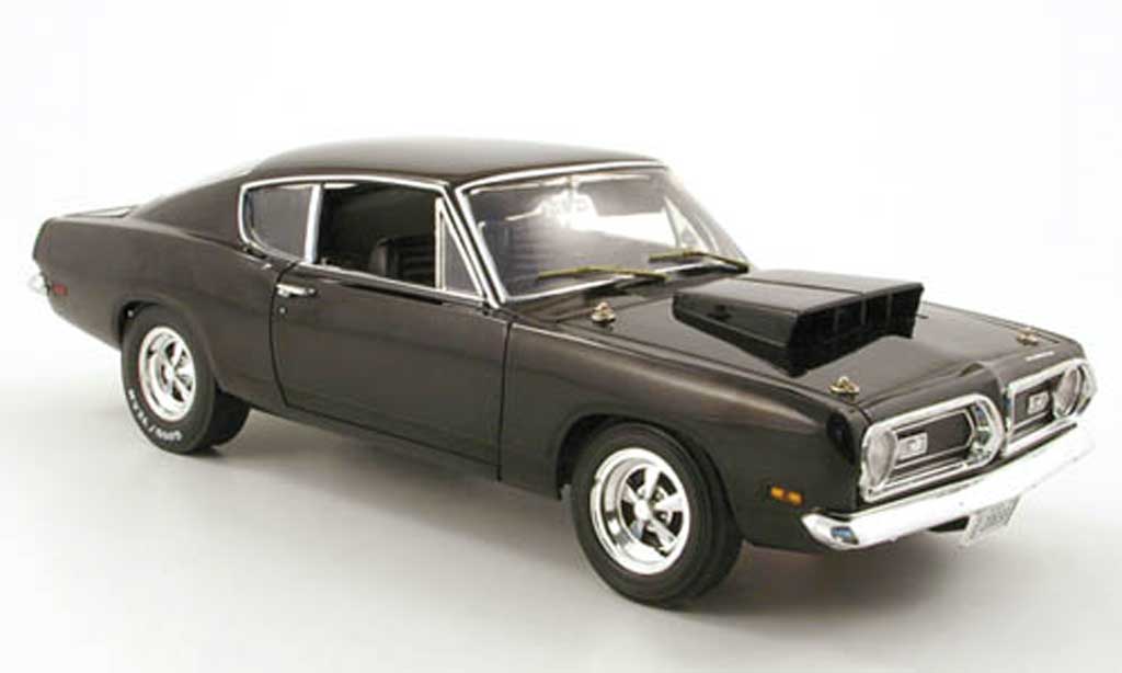 Plymouth Barracuda 1969 1/18 Highway 61 1969 440 noir diecast model cars