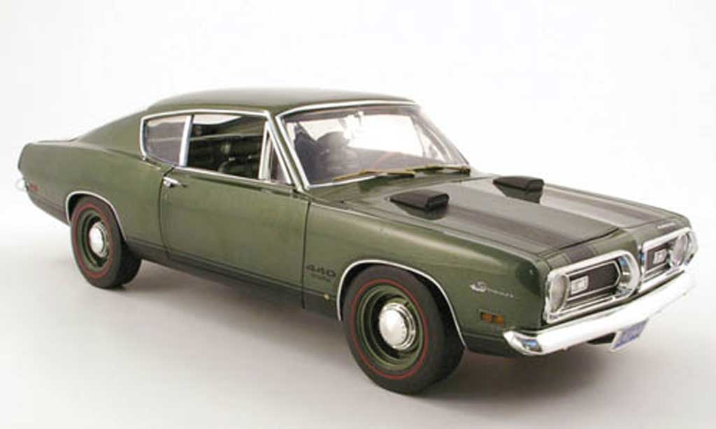Plymouth Barracuda 1969 1/18 Highway 61 1969 440 grun diecast model cars