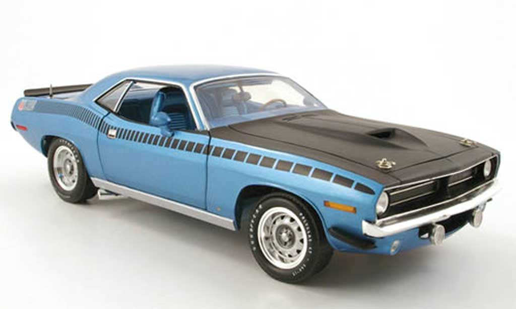 Plymouth Cuda 1970 1/18 Highway 61 1970 aar blue diecast model cars