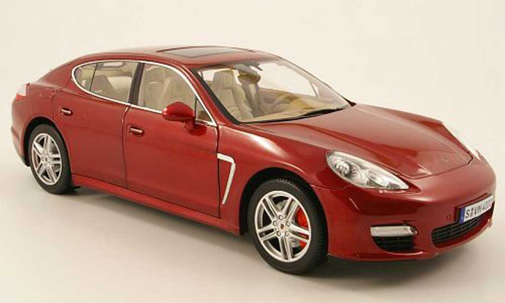 Porsche Panamera Turbo 1/18 Norev turbo red 2009 diecast model cars