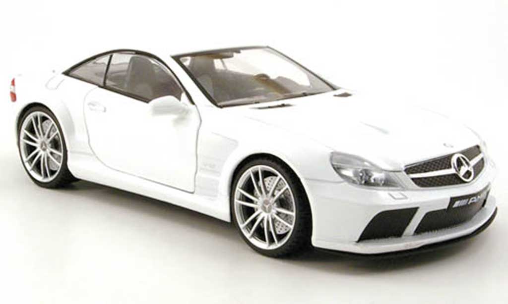 Mercedes Classe SL 65 1/18 Mondo Motors 65 amg black series white 2009 diecast model cars