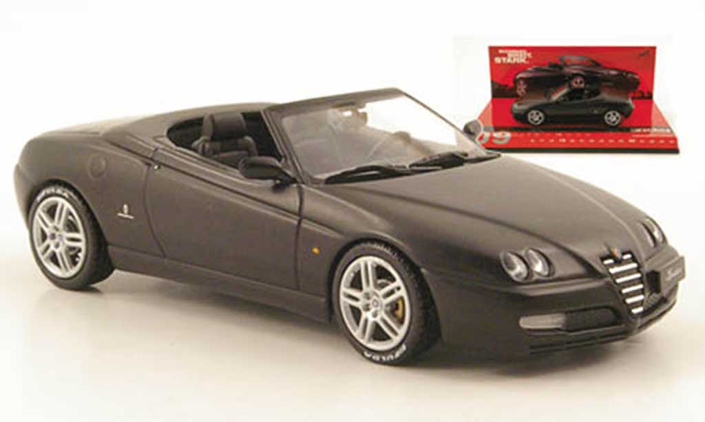 Alfa Romeo Spider 2003 1/43 Minichamps 2003 matt-black diecast model cars
